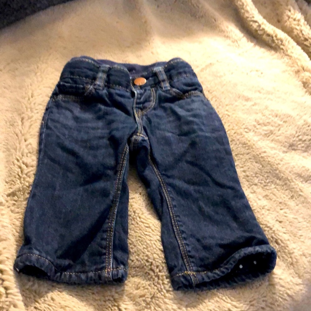 🎉4 for $20 Gap fabric lined Jeans, size 3-6 months